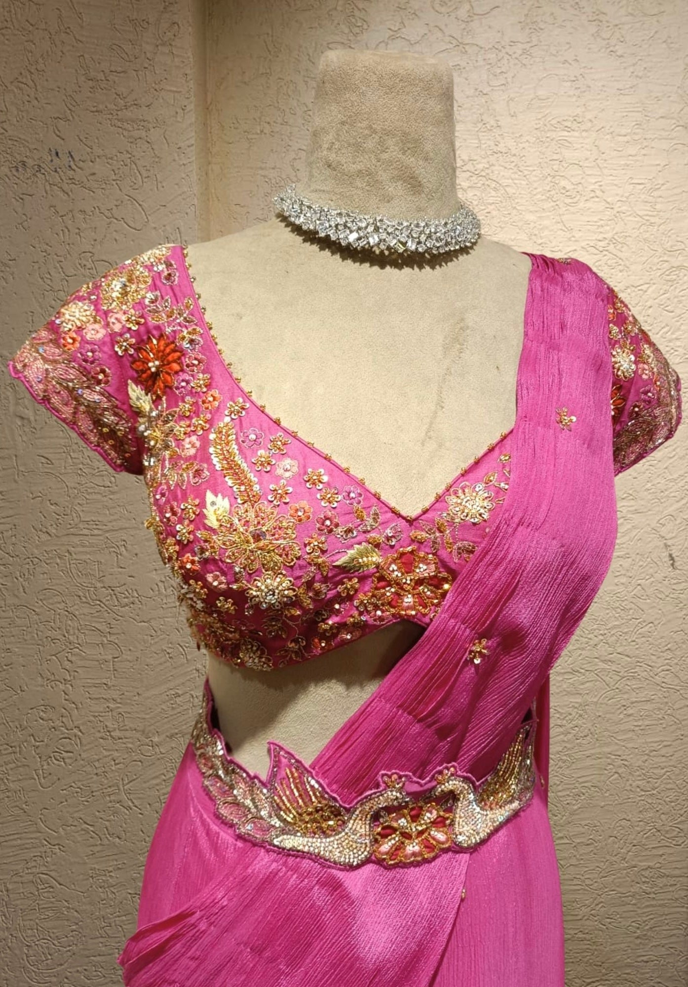 SALE- MANIKA PRE-DRAPED SAREE SET