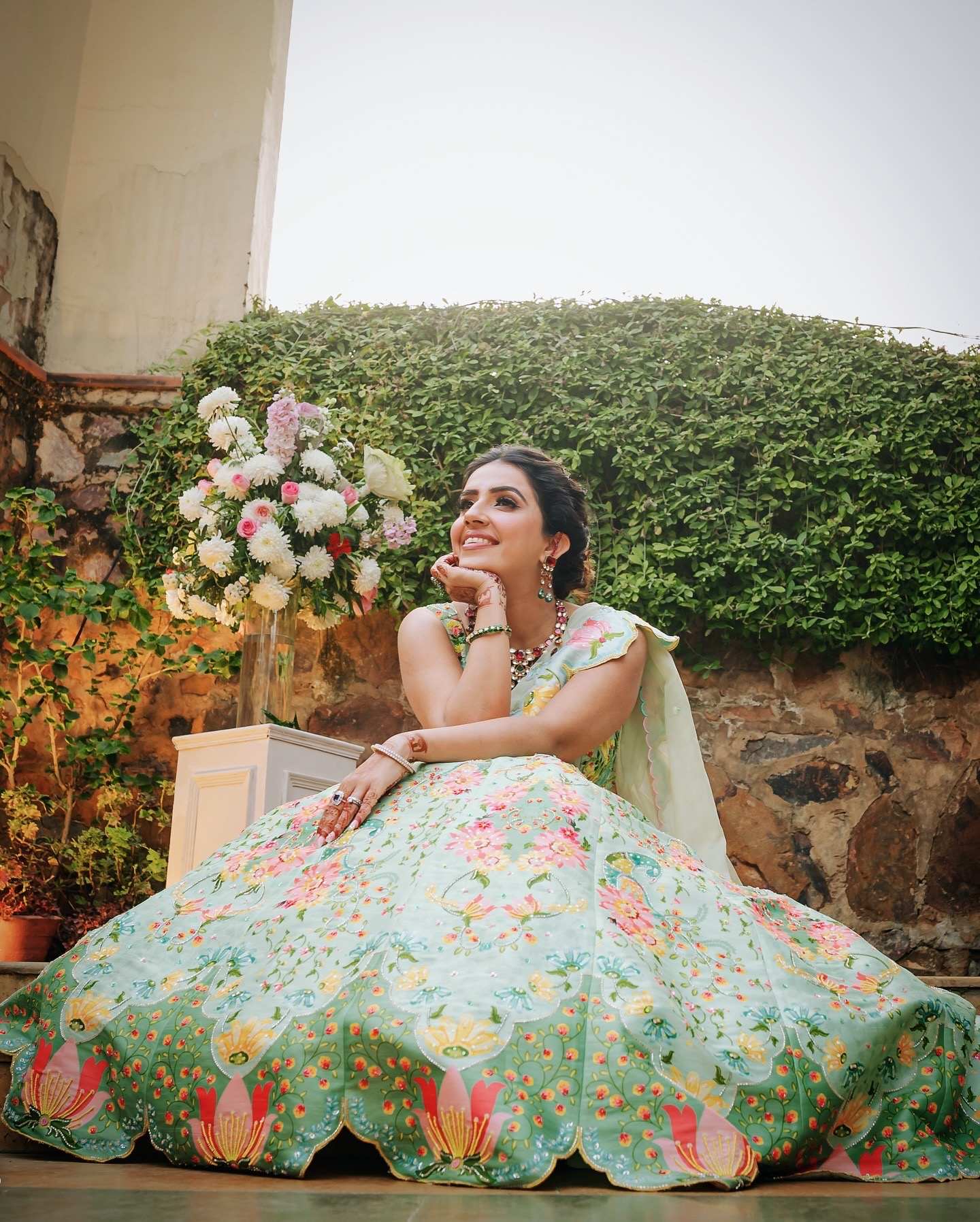 Glittering Meadows Lehenga Set