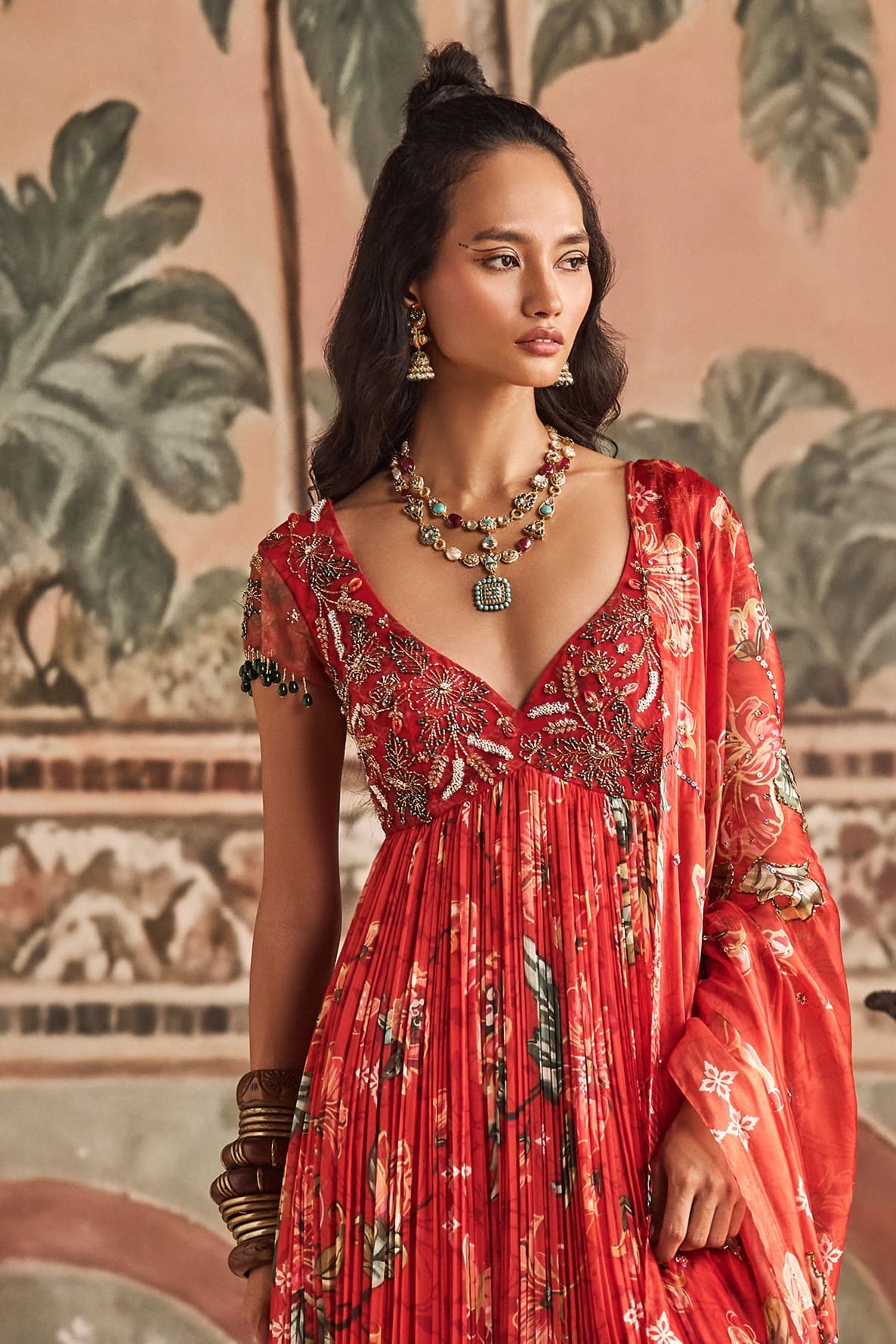 Guddi Gulabi Anarkali Set