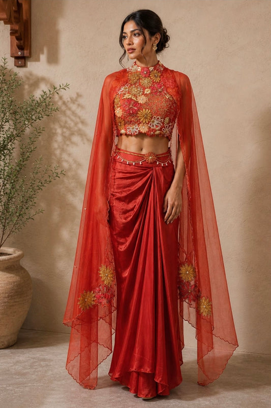 SALE- NAYANTARA RUST CO-ORD SET
