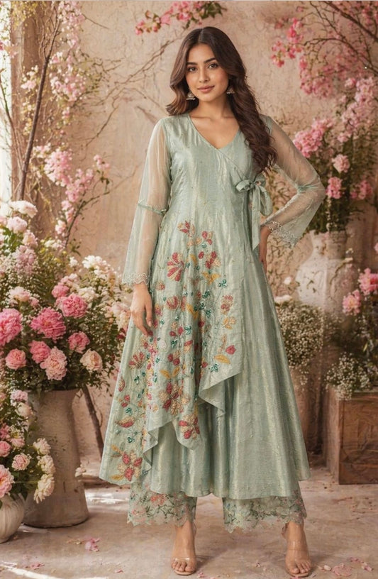 SALE- FRESH BLOOM ANGRAKHA SUIT SET