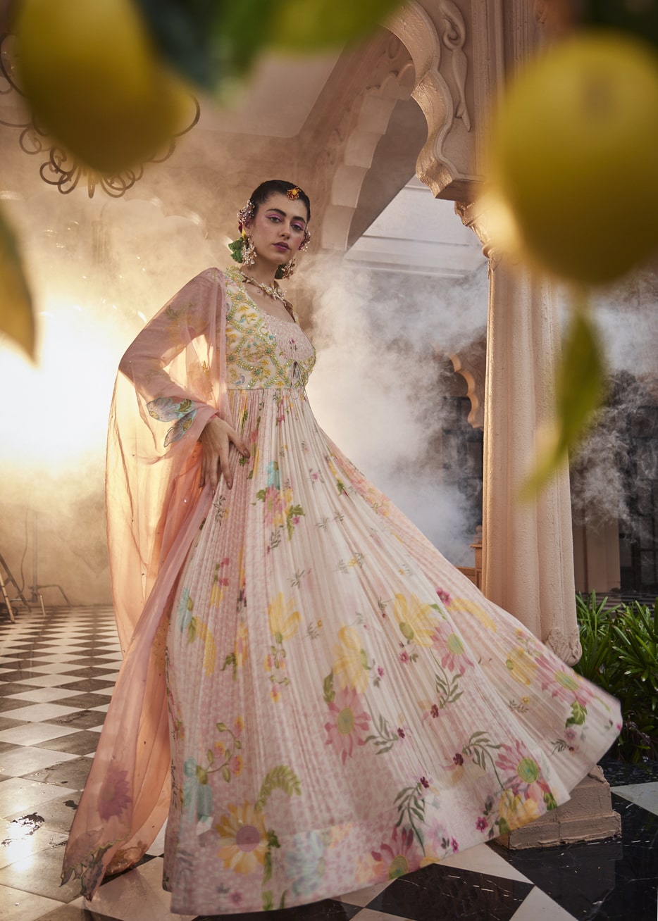 Dew Drops Anarkali Set