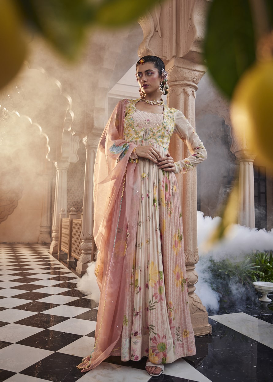 Dew Drops Anarkali Set