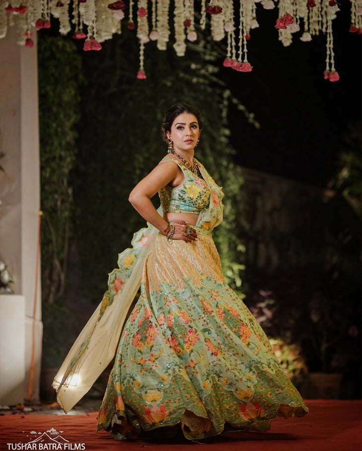 Glittering Meadows Lehenga Set
