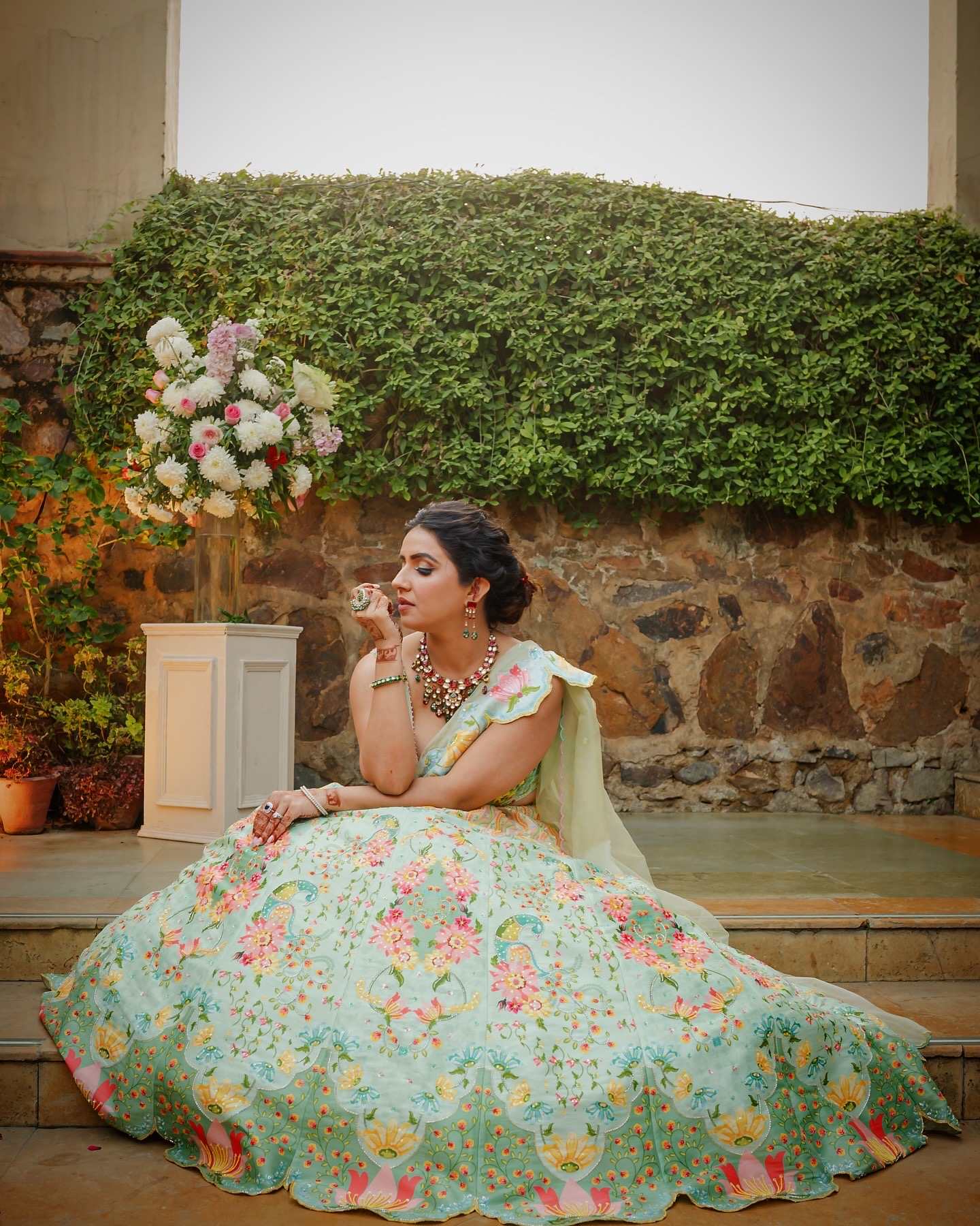 Glittering Meadows Lehenga Set