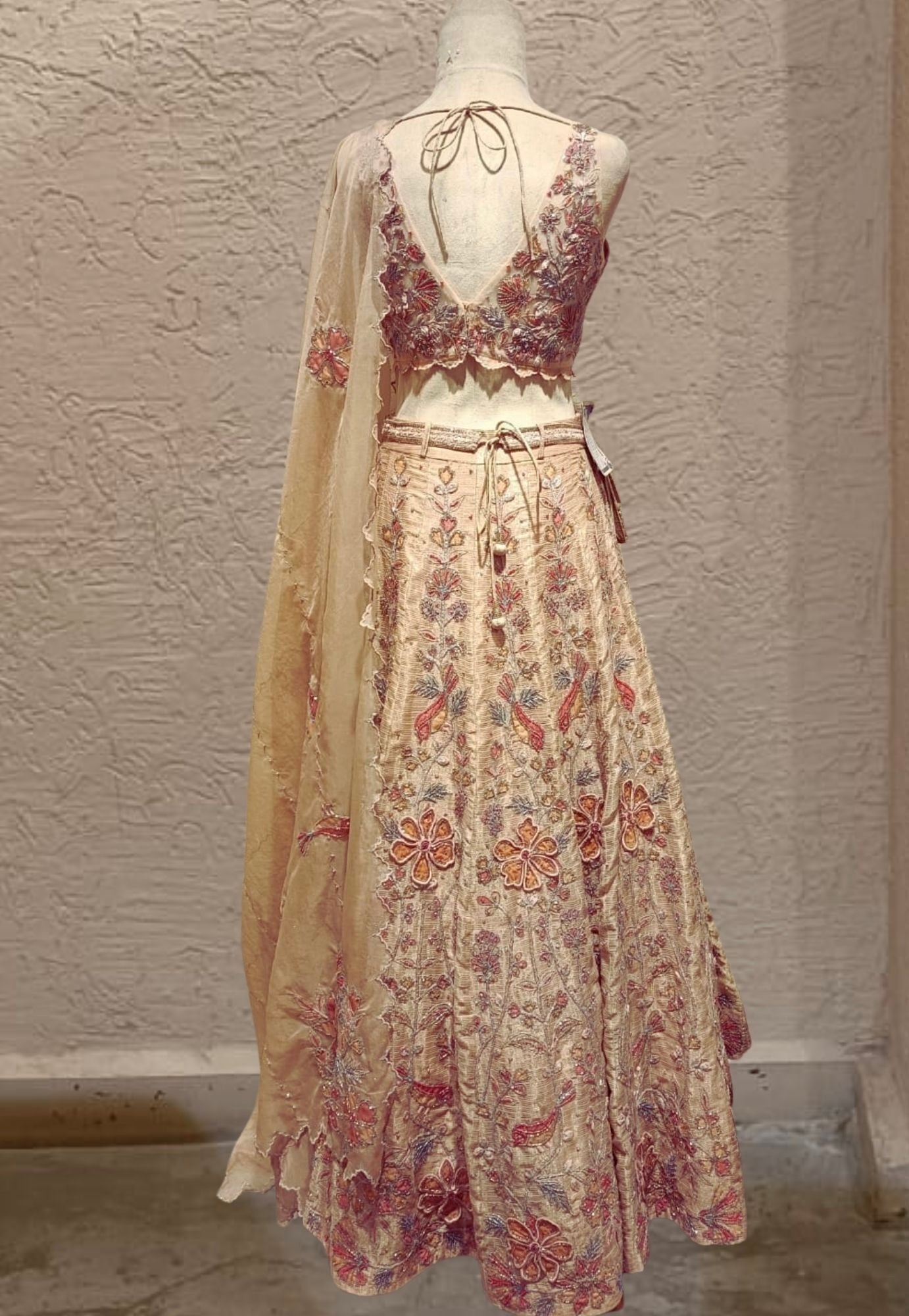 SALE- BLUSH GARDEN LEHENGA SET