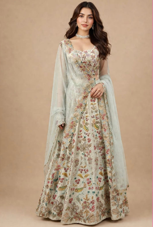 SALE- ENCHANTED GARDEN LEHENGA SET