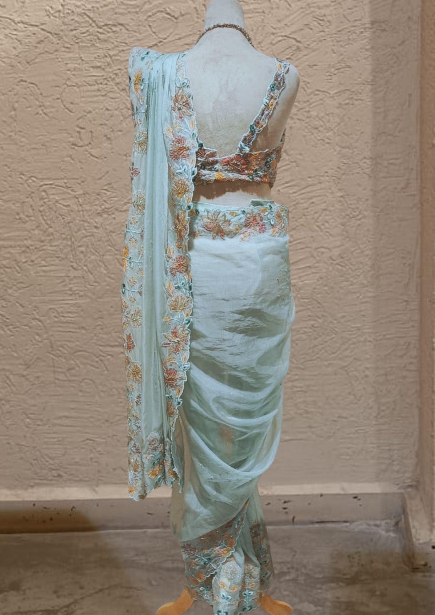 SALE- FAIRY GARDEN SAREE SET