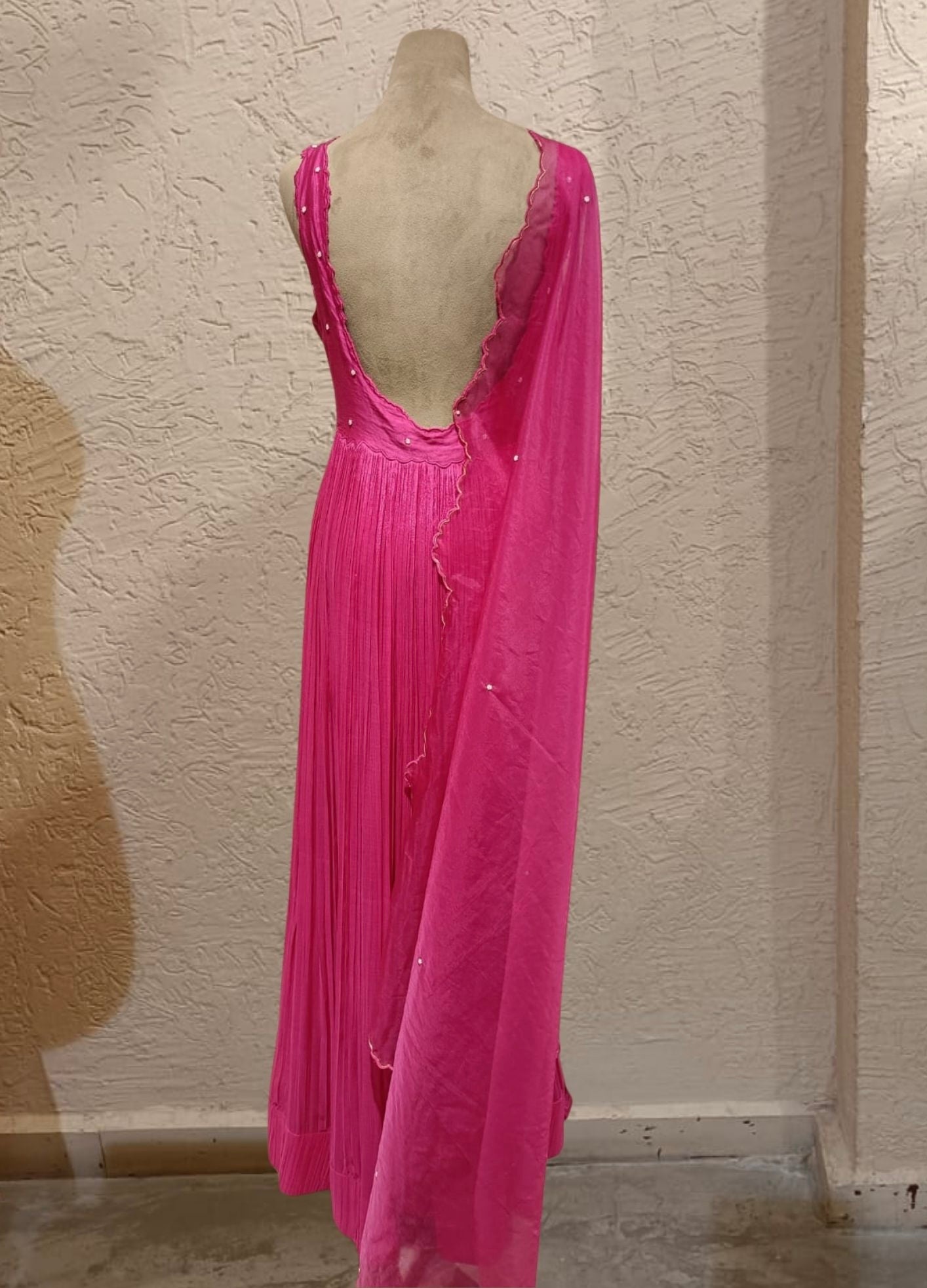 SALE- PANKHURI HOT PINK SUIT SET