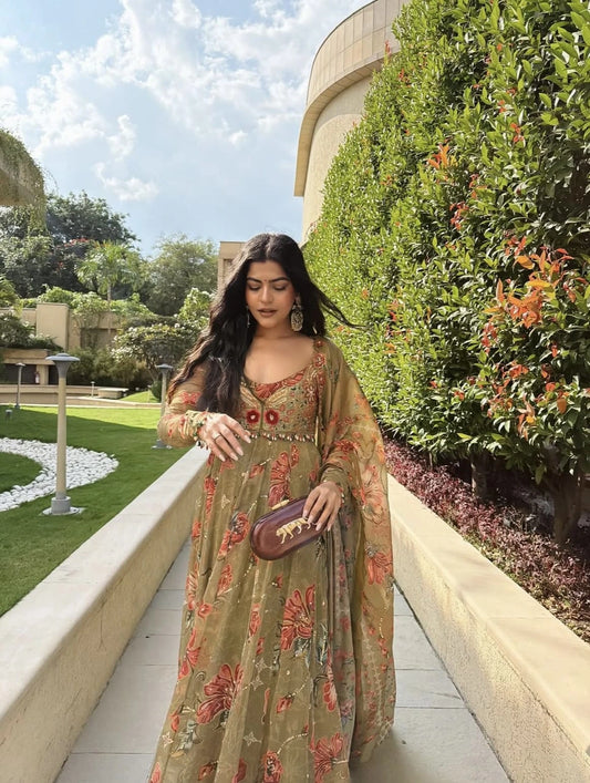 Kritika Khurana In Boho Begum Anarkali Set