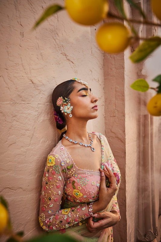 Rose Garden Drape Saree