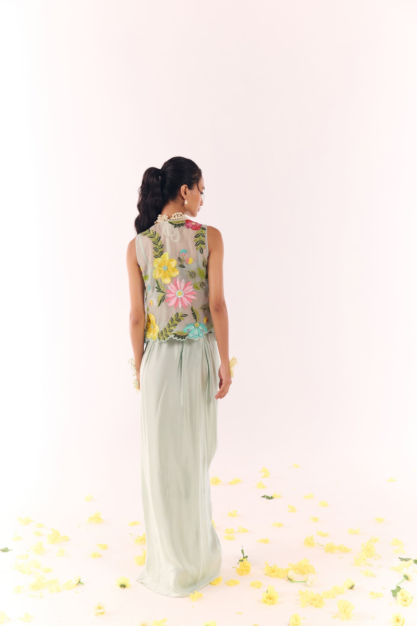 Sky Drizzle Jacket and Skirt Sets