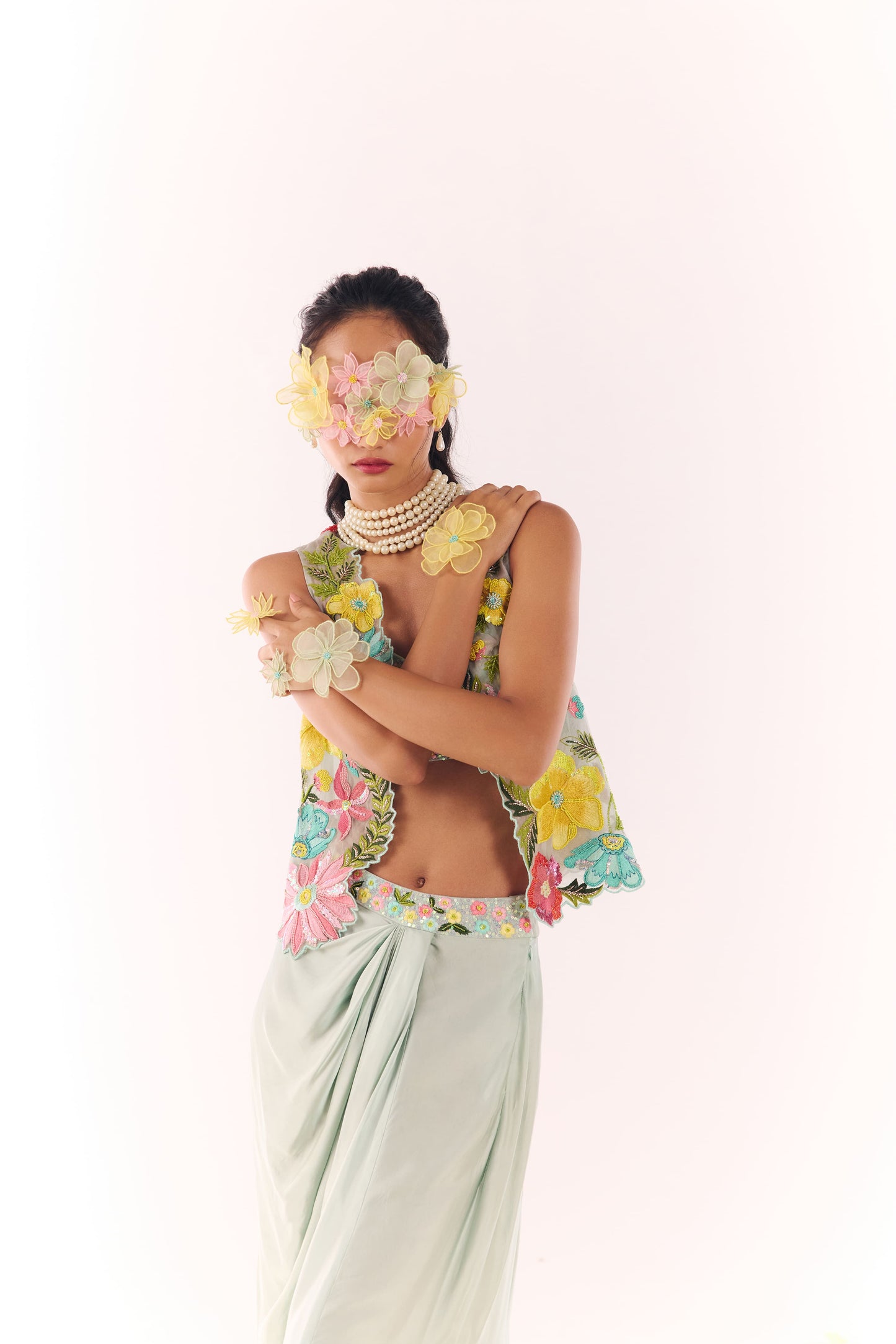 Sky Drizzle Jacket and Skirt Sets