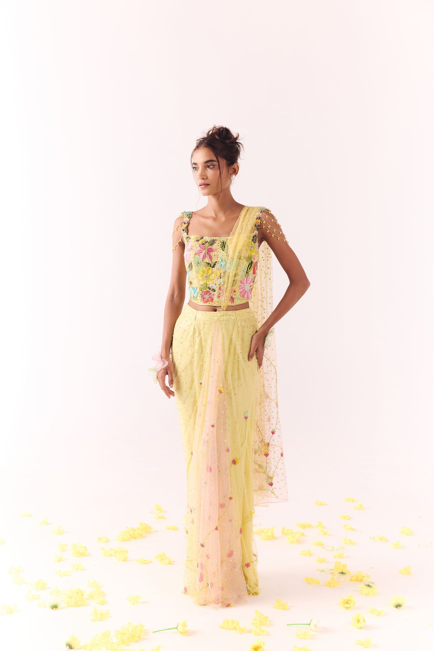 Sunset Whisper Drapped Saree