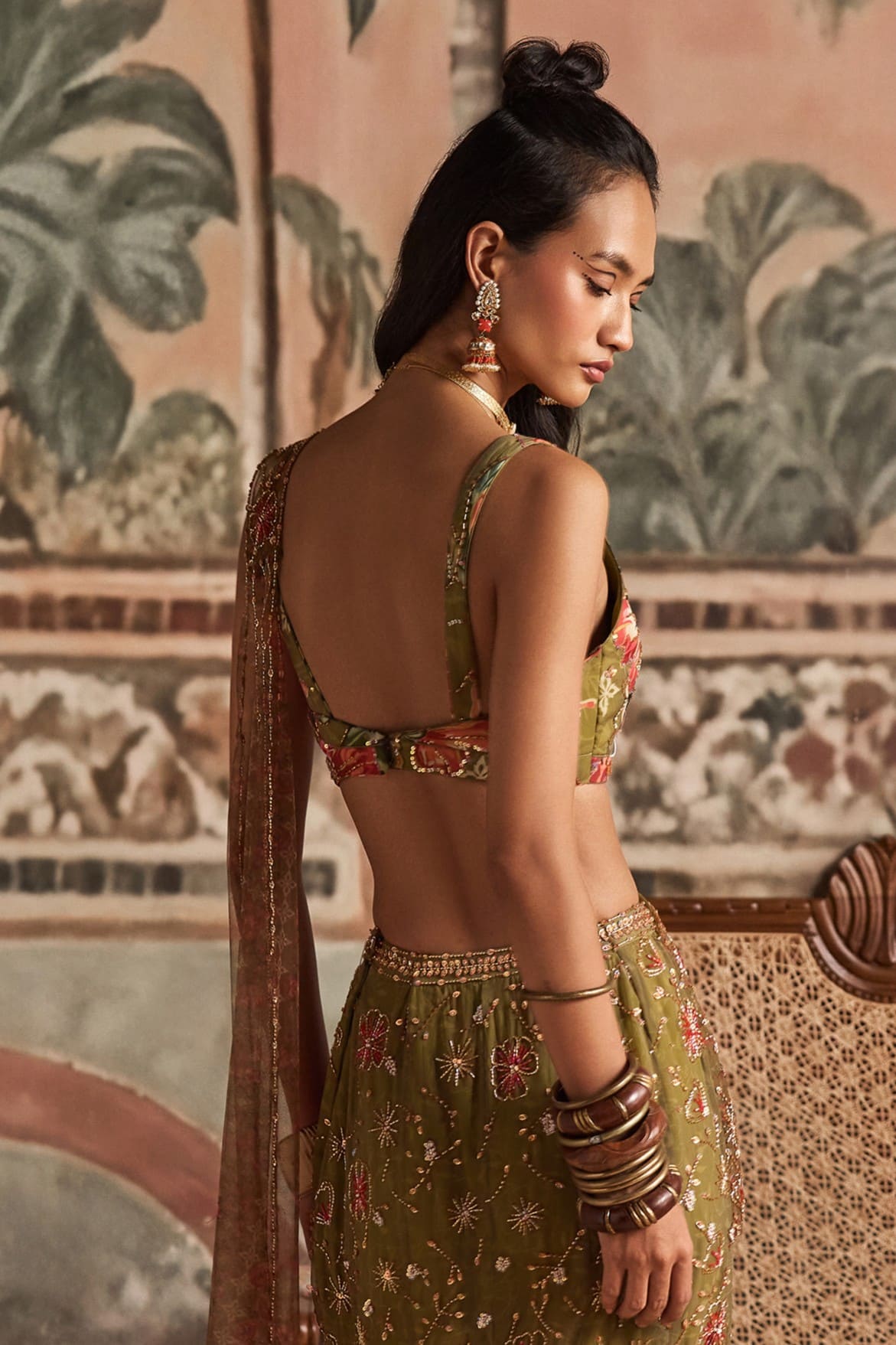 Baagh Bairi Drapped Saree