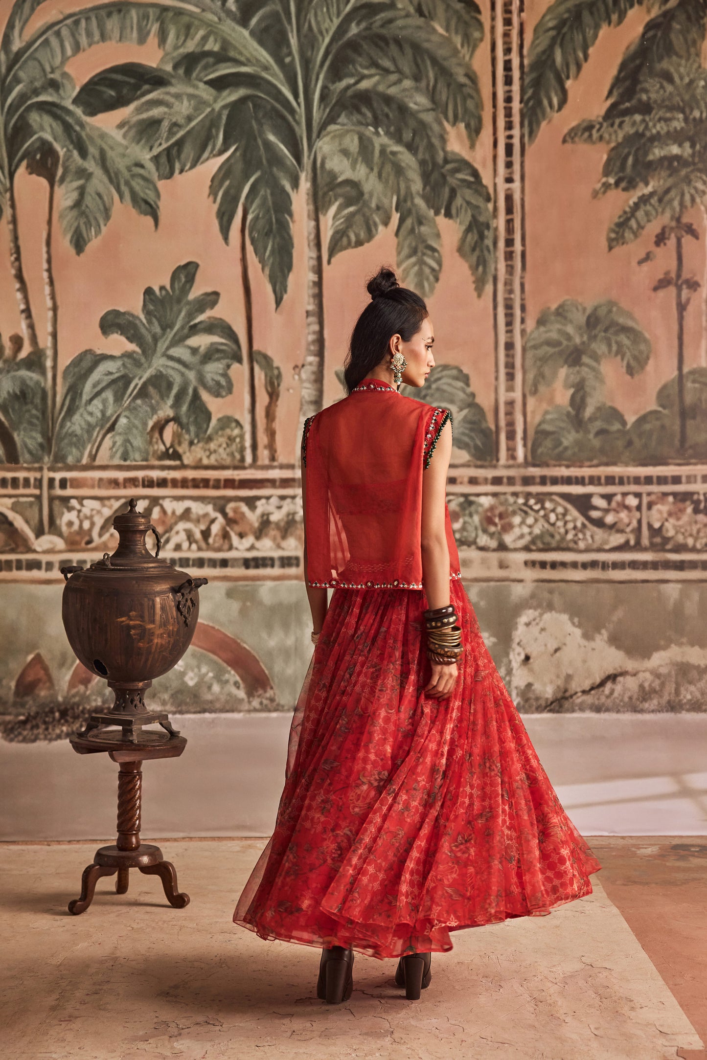 Mirchi Madam Jacket And Skirt Set