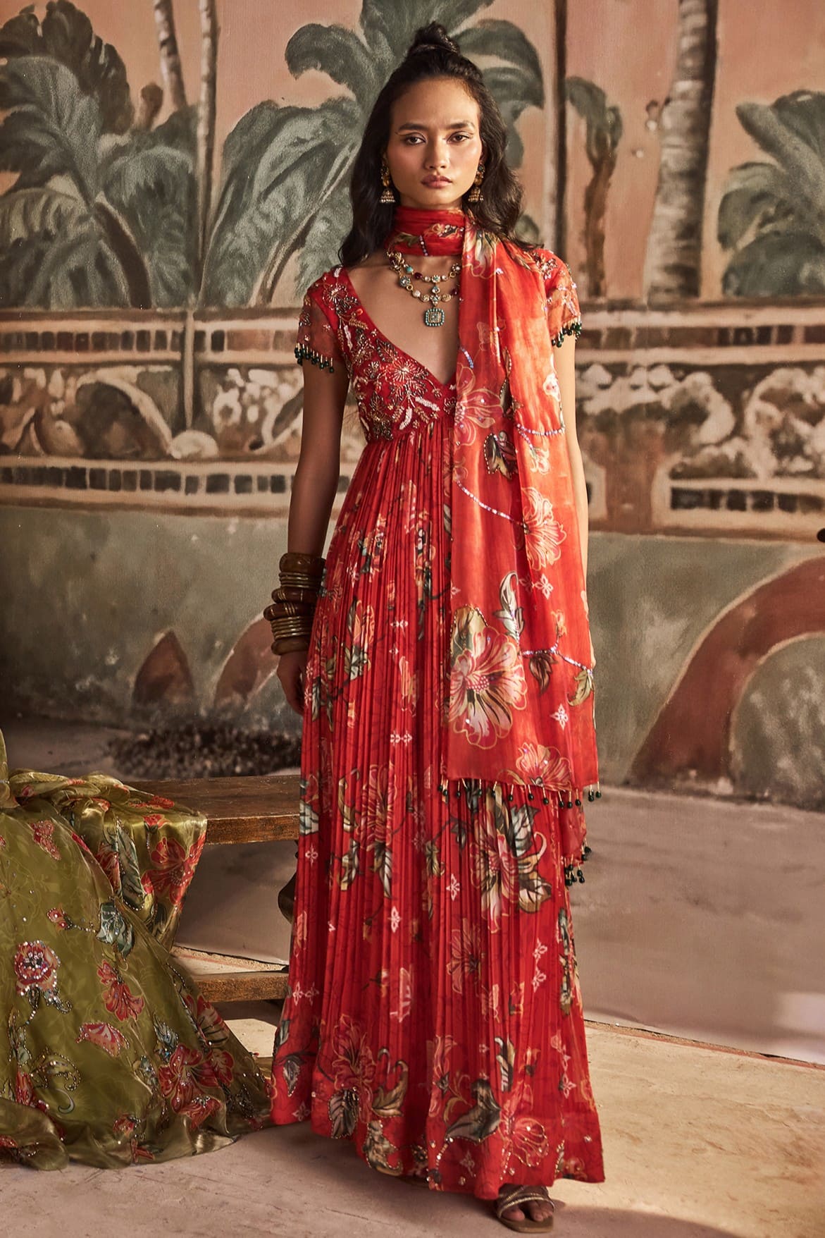 Guddi Gulabi Anarkali Set