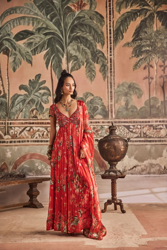 Guddi Gulabi Anarkali Set