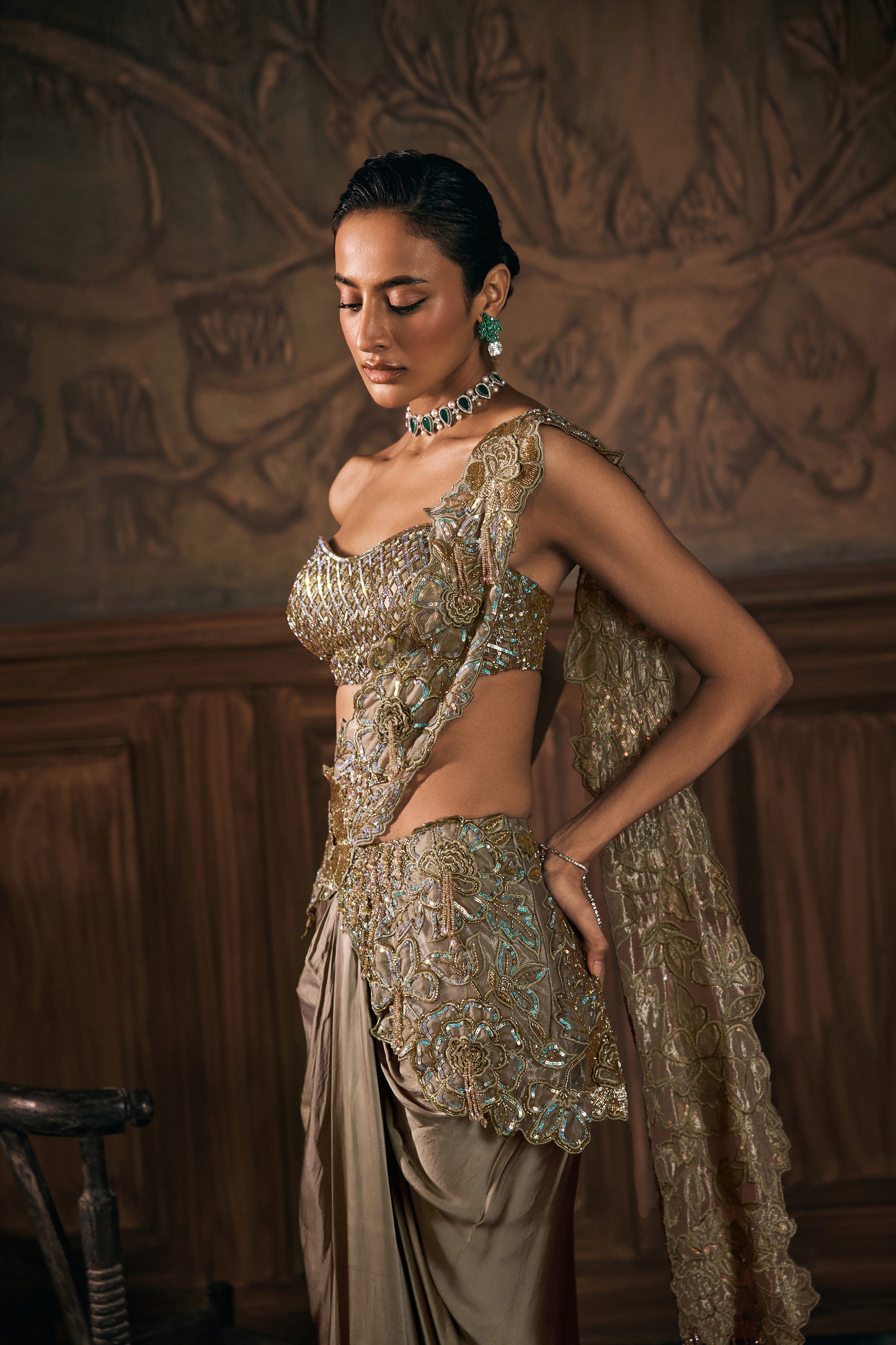 NYX DRAPED SAREE