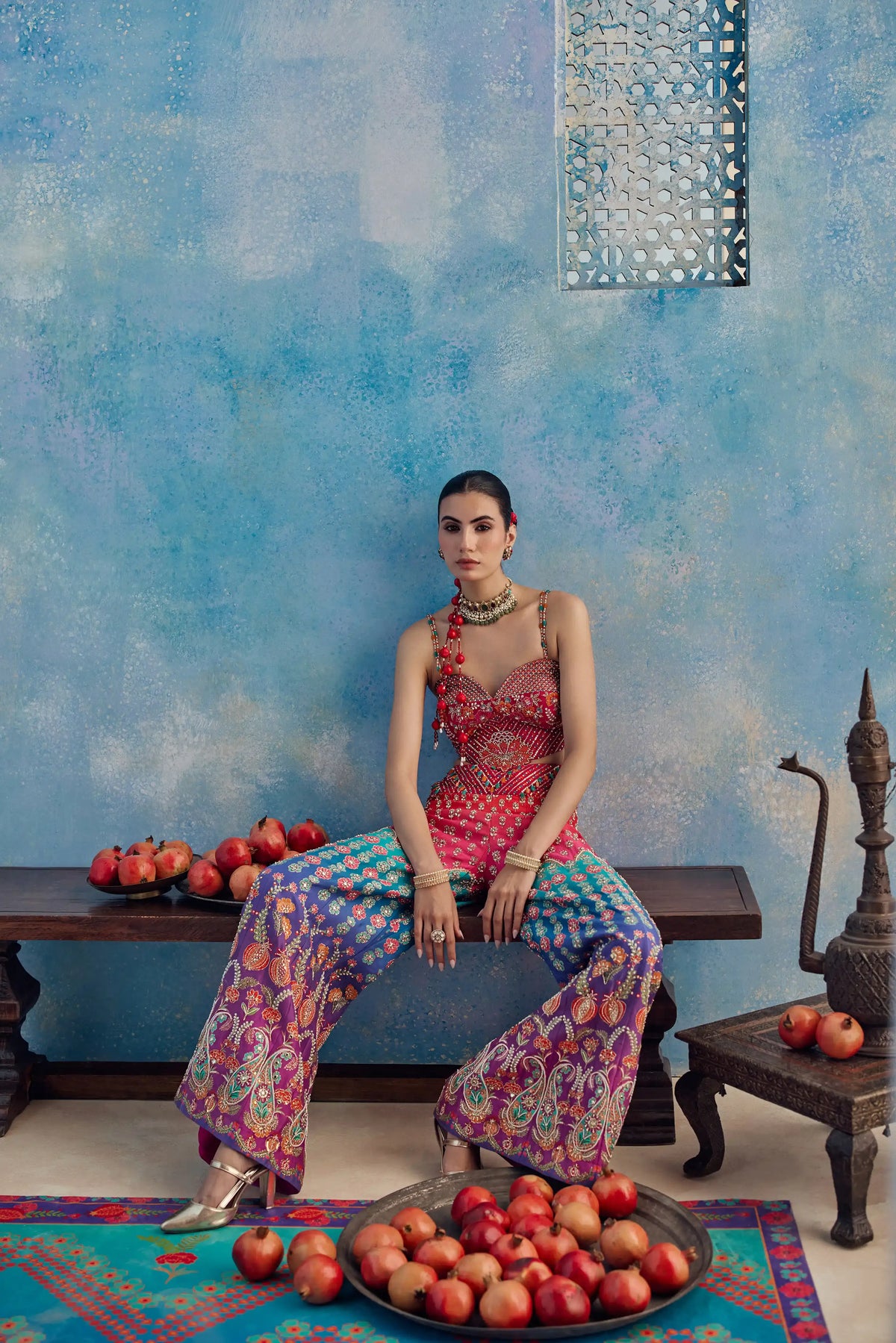 MEHERANG CORSET AND PANT SET