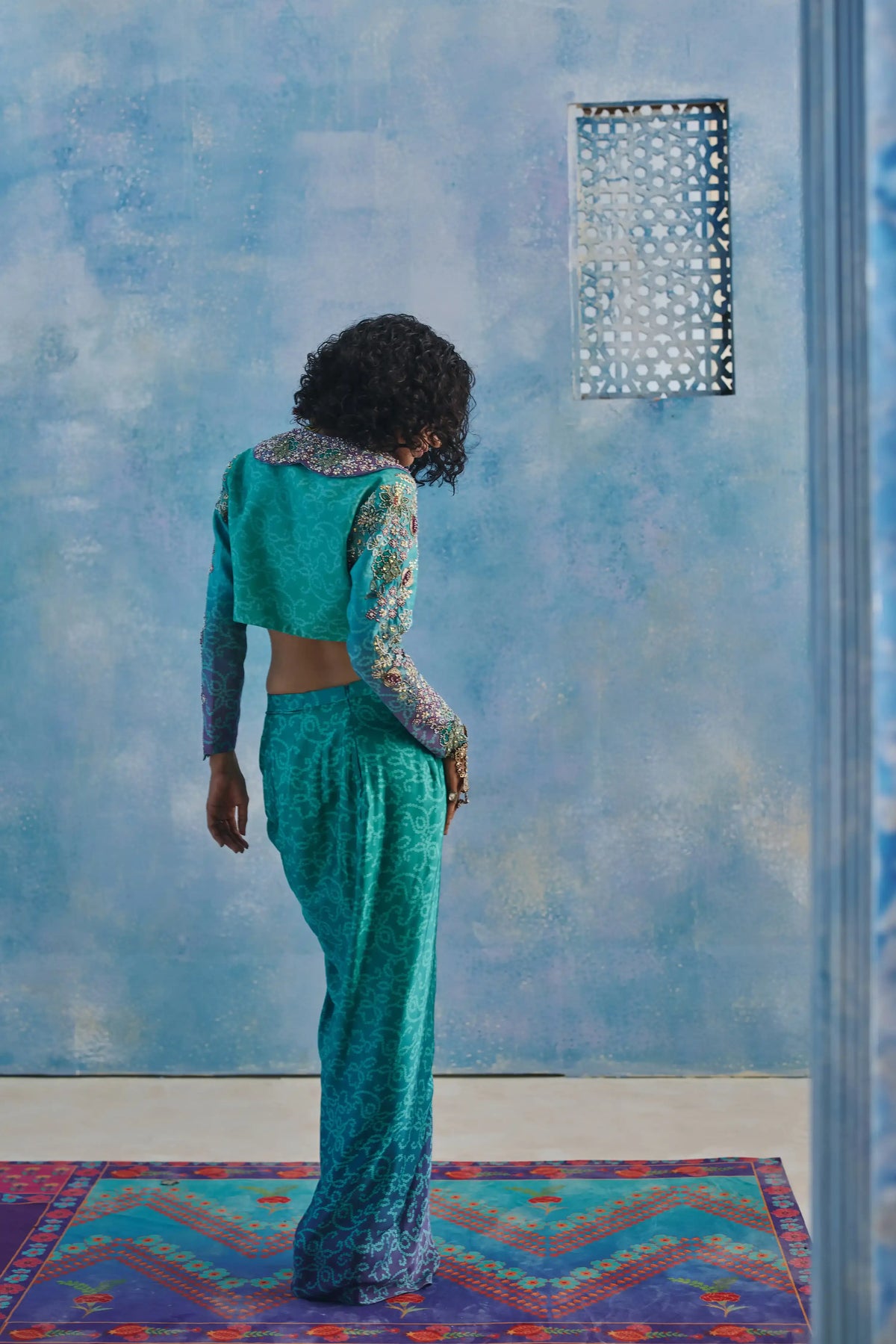 NAZRANA DRAPED SKIRT AND JACKET