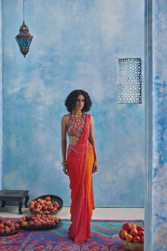 SUBH PRE DRAPED SAREE