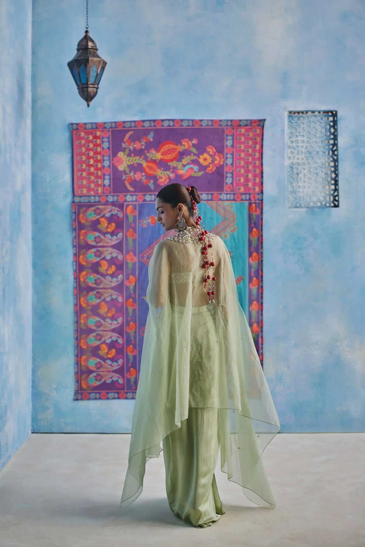 KANAN DRAPED SKIRT SET