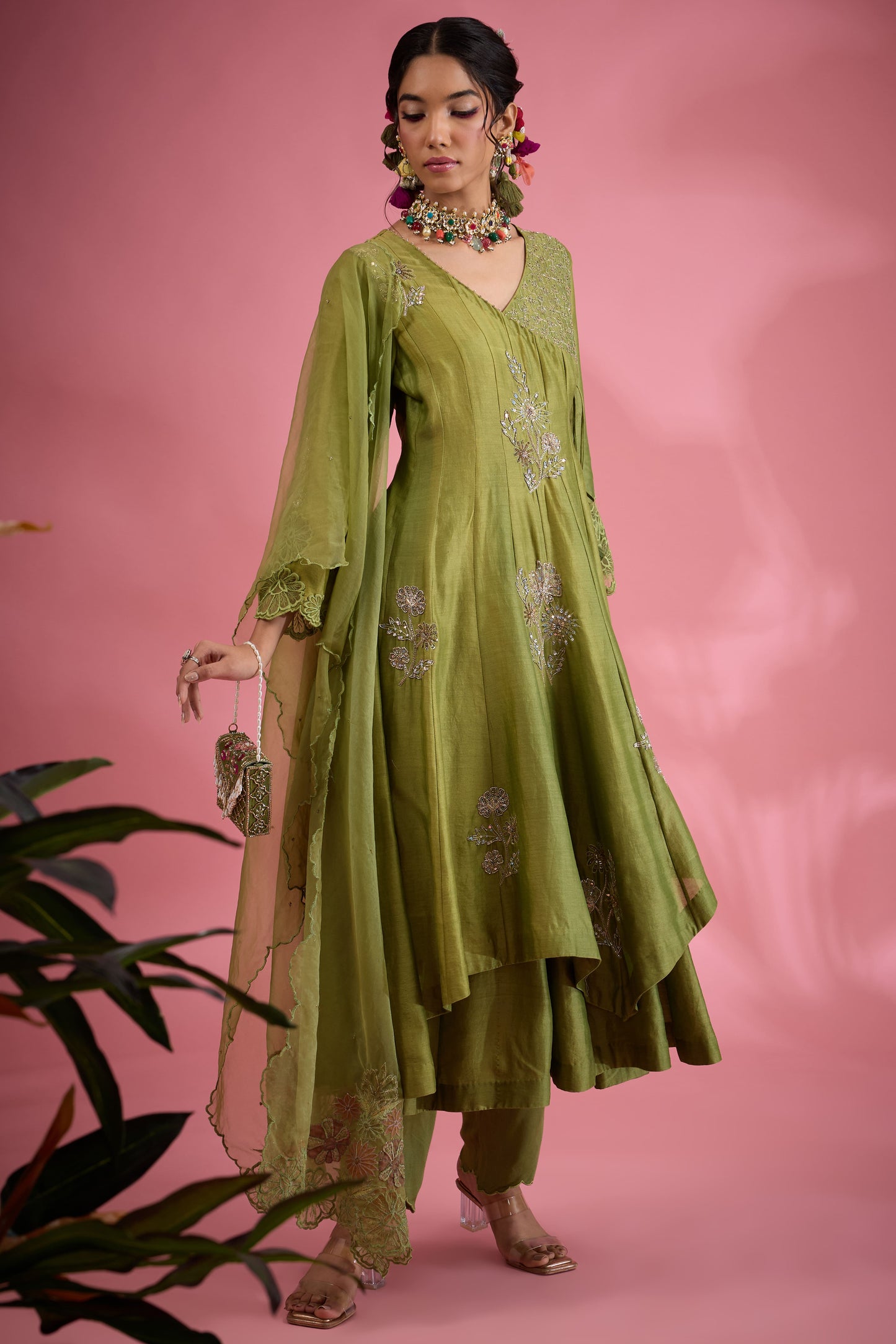 Gulshan Angrakha Kurta Set