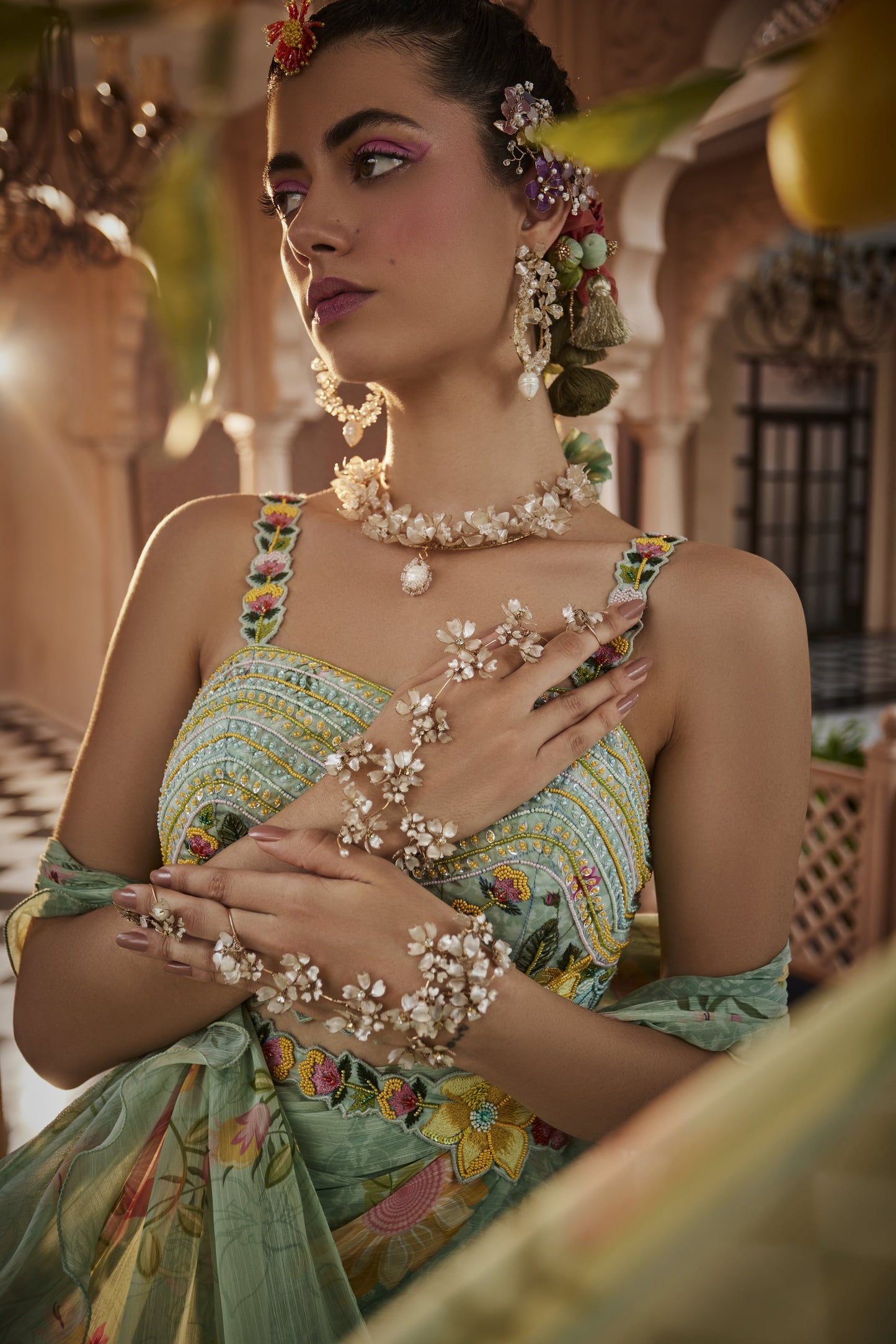Mint muse Draped Saree