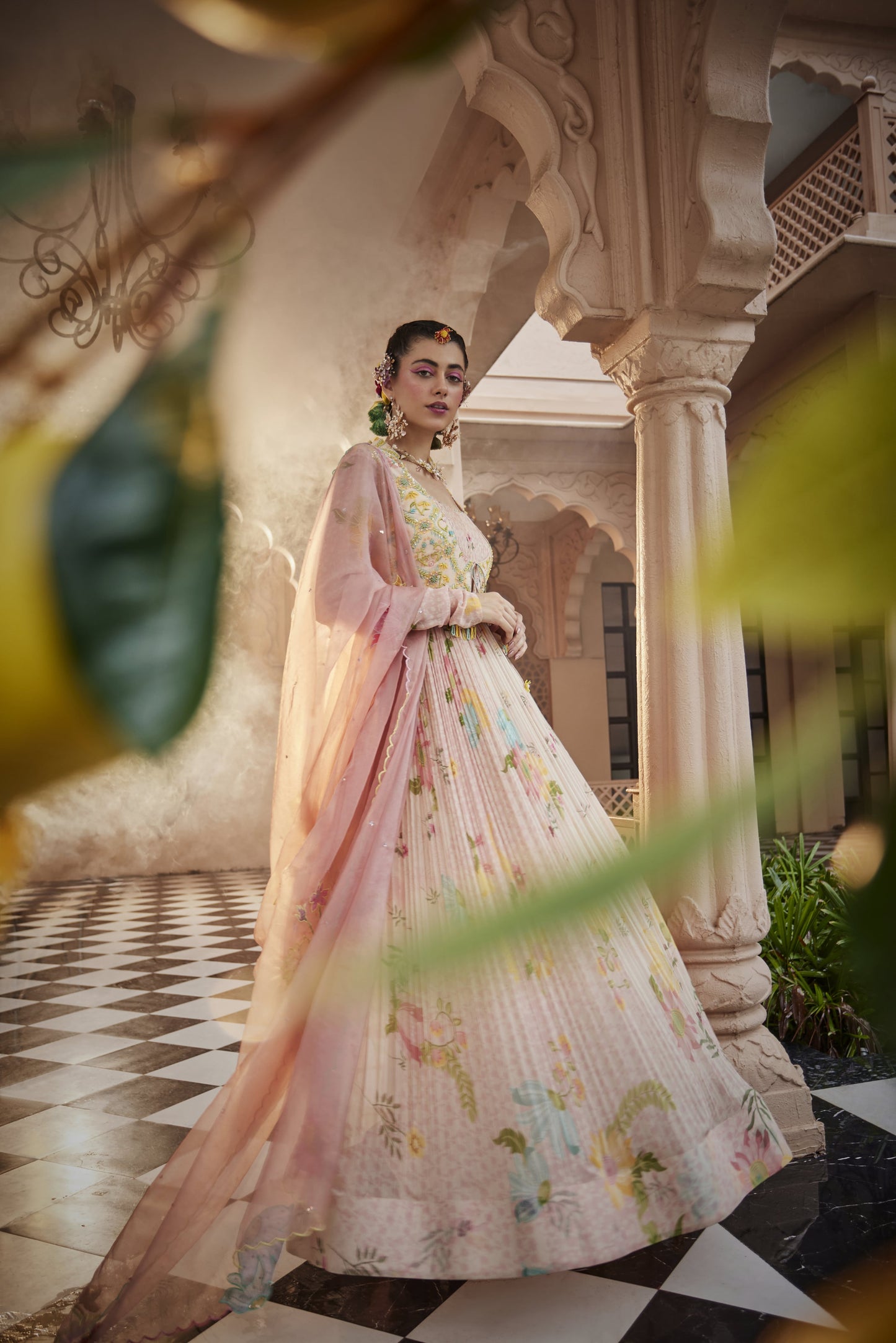 Dew Drops Anarkali Set
