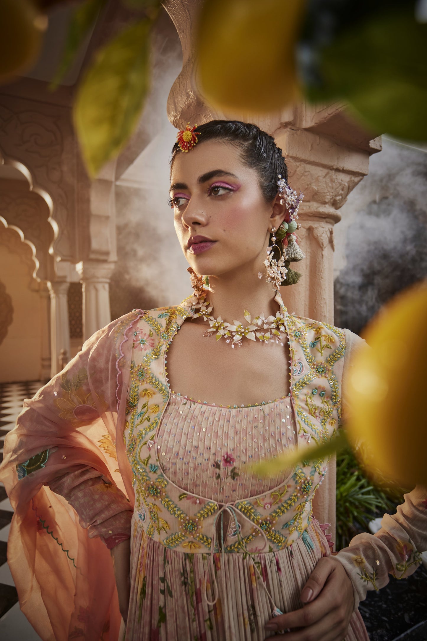 Dew Drops Anarkali Set