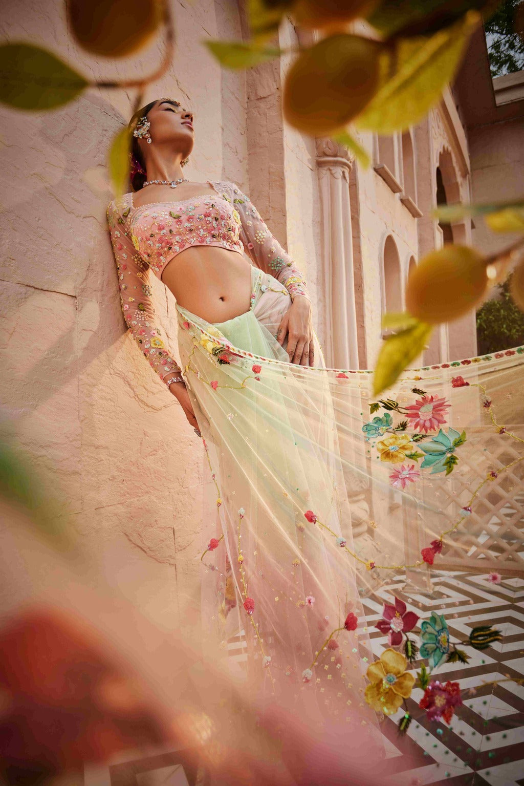 Rose Garden Drape Saree