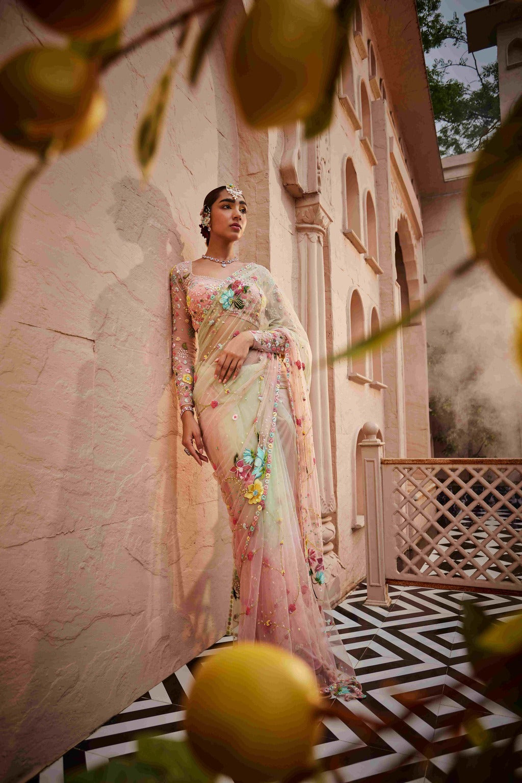 Rose Garden Drape Saree