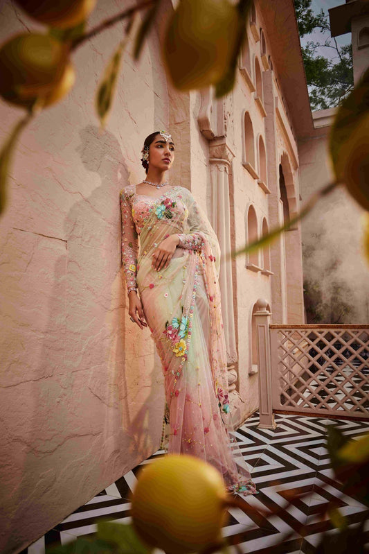 Rose Garden Drape Saree