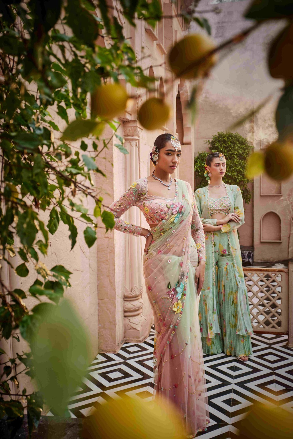 Rose Garden Drape Saree