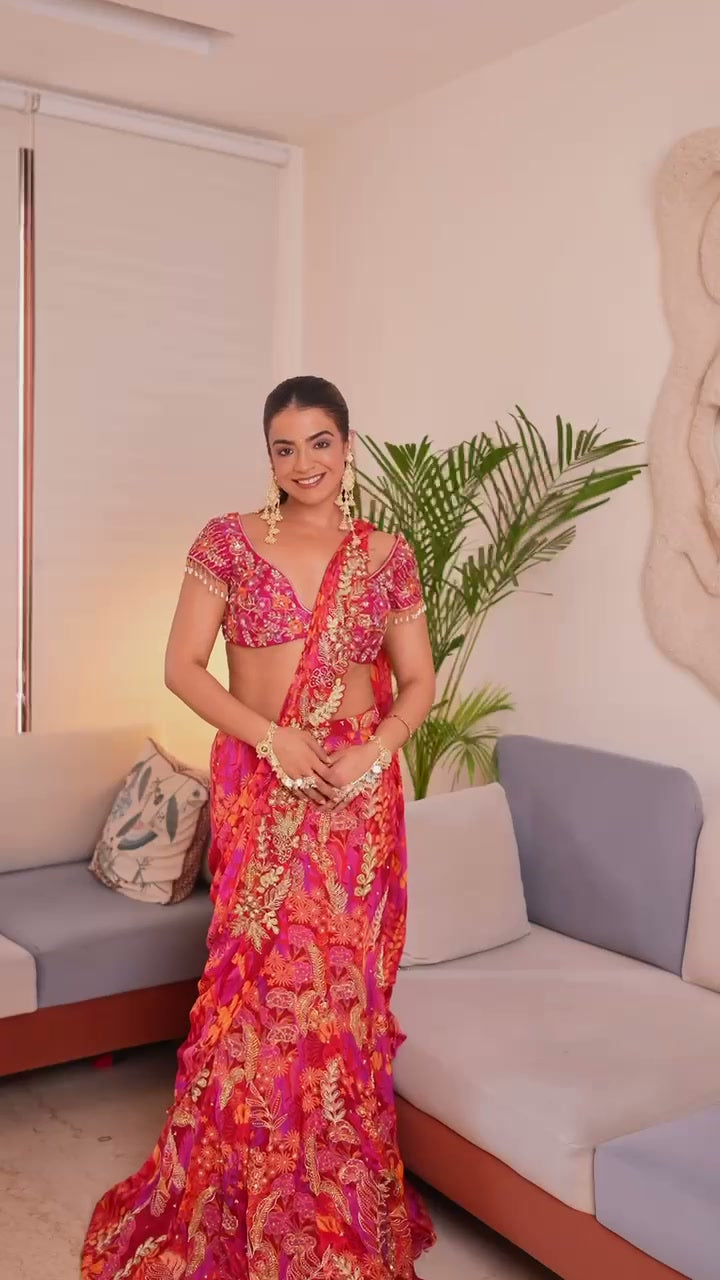 NISHTHA GANDHI IN LAVANYA PRE DRAPED SAREE