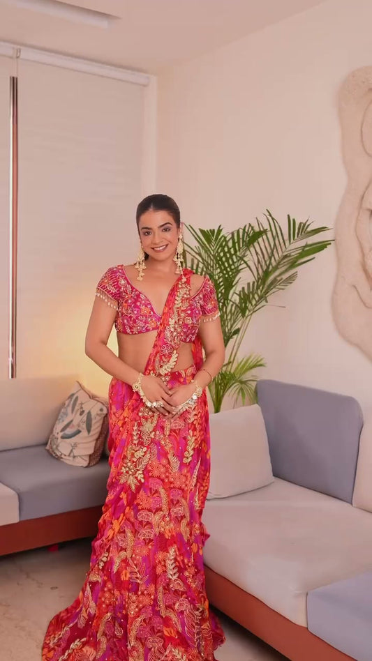NISHTHA GANDHI IN LAVANYA PRE DRAPED SAREE