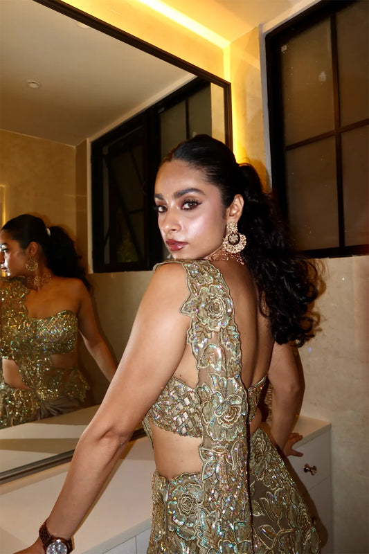 Nihareeka SIngh In Nyx Pre Drapped Saree