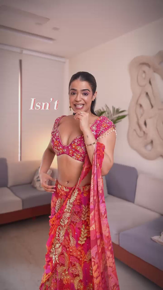 NISHTHA GANDHI IN LAVANYA PRE DRAPED SAREE